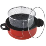 Friteuse avec Couvercle 26 cm - Rouge