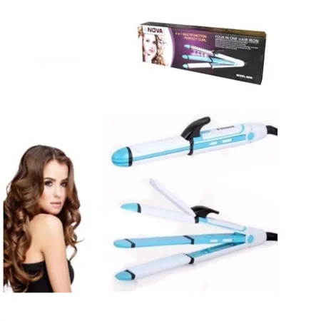 Lisseur Multifonctions - Broshing Professionnel - 4 En 1 Bleu